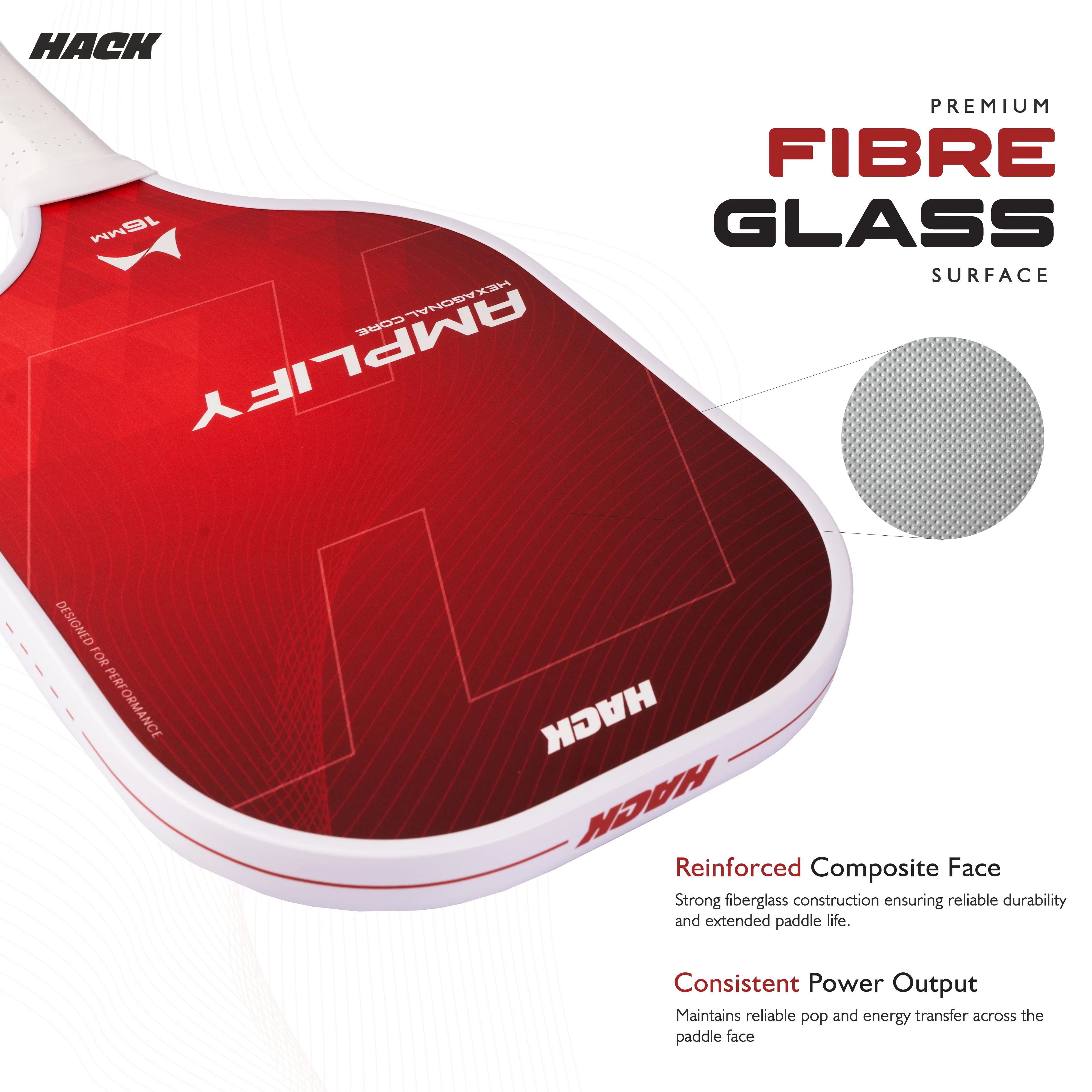 Hack Athletics Amplify Pro Pickleball Paddle Set (2 Paddles with cover , 2 Balls) - Image 3
