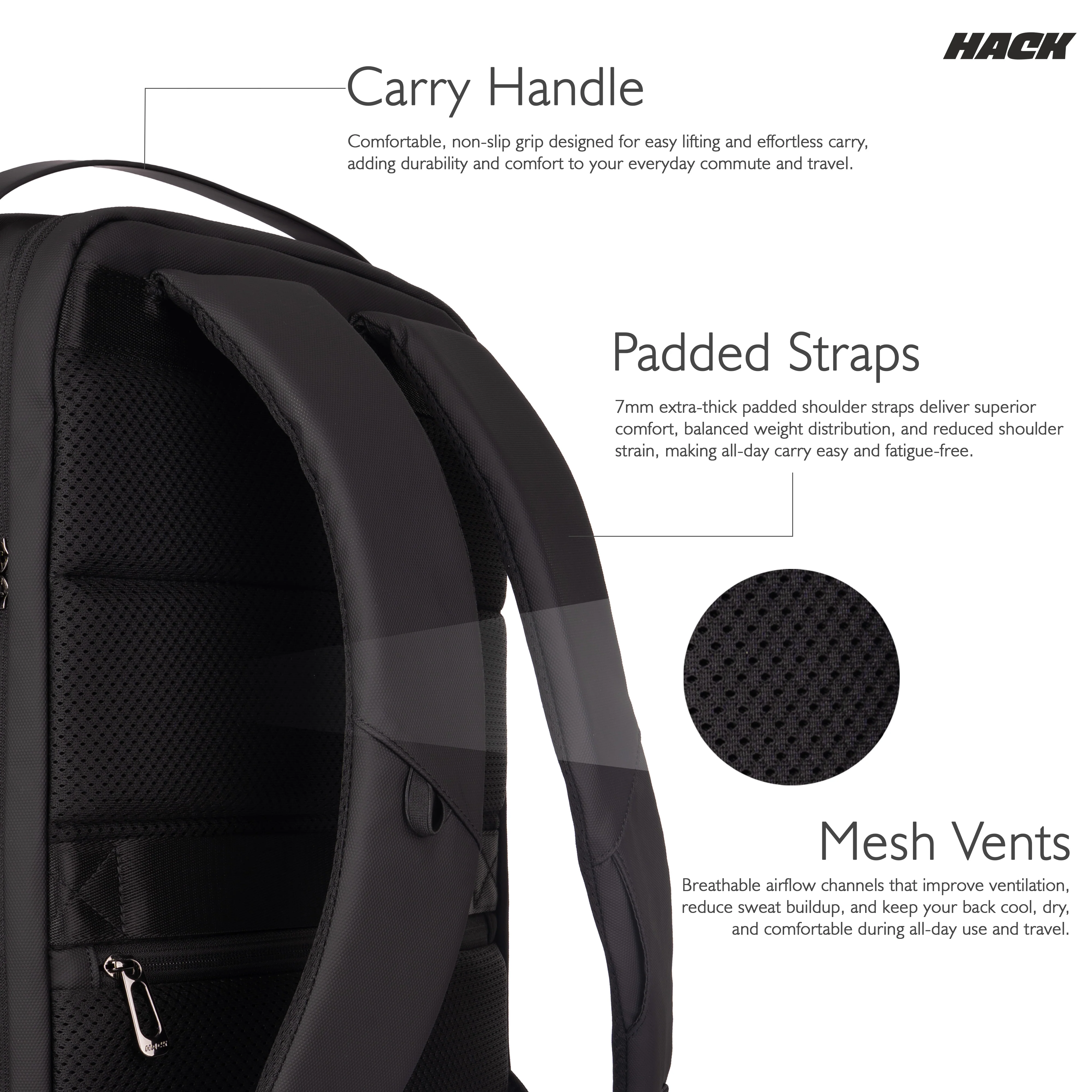 Hack Athletics Mono 30L Laptop Backpack for Work & Gym - Image 5