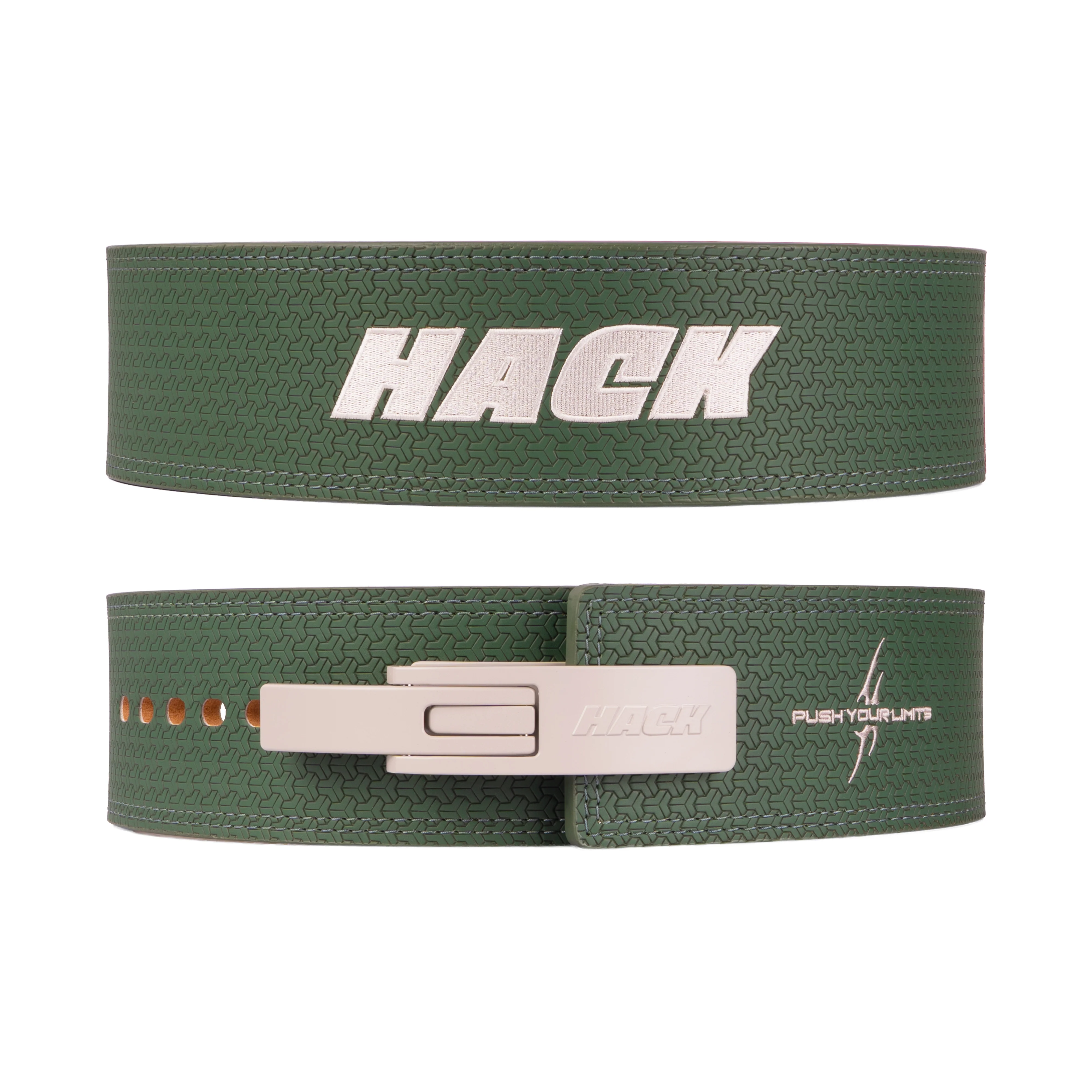 Hack Athletics Premium 10mm Lever Belt Signature Green (2 Claw) - Image 3