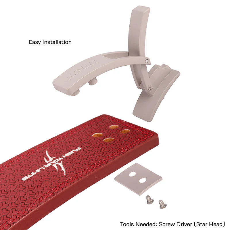 Hack Athletics Premium 13mm Lever Belt Signature Red (2 Claw) - Image 4